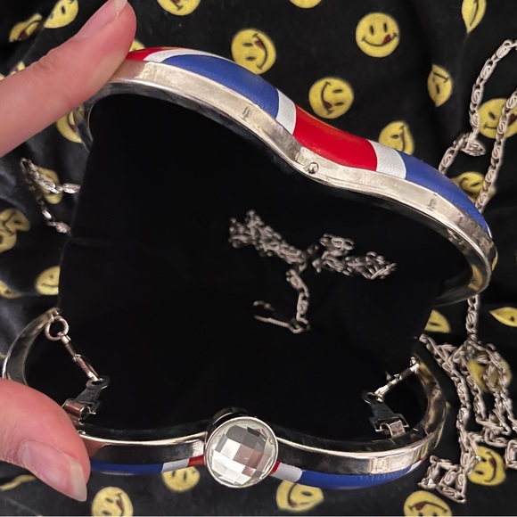 2005 Gem London Heart Clutch Britain Hard Shell - Picture 3 of 7